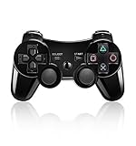Bluetooth Wireless Vibration Game Controller for Sony PS3 with charge cable cord (Jet Black)