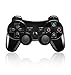 Bluetooth Wireless Vibration Game Controller for Sony PS3 with charge cable cord (Jet Black)