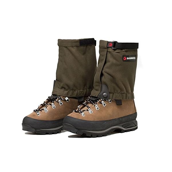 Putee-Hiking-Boot-Gaiters-by-Bushbuck–Silent-Tough-Water-Repellent–Keep-Water-and-Debris-Out-Protect-Against-Sharp-Rocks-Bush–For-Backpacking-Hunting-and-Climbing-OSFM