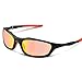 HODGSON Polarized Sports Sunglasses with 5 Interchangeable Lenses for Men Women Cycling Baseball Running Fishing Driving Golf Glasses, Tr90 Unbreakable (RubberOrange)
