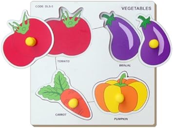 Little Genius Vegetables - Double Layer, Multi Color (Small)