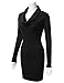 J.TOMSON Women's Long Sleeve Cowl Neck Slim Fit Knit Dress S-3XL (12 Colors)