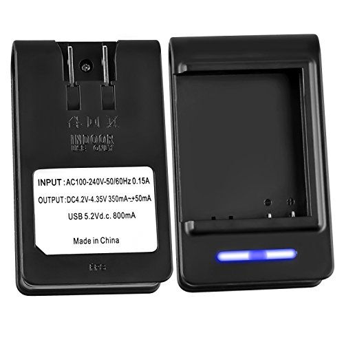 Bastex Black USB Wall Travel Spare Battery Charger with LED Light for HTC EVO 3D 4G / Sensation 4G (NOT FIT OLD HTC EVO 4G Battery)