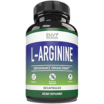 L-ARGININE 400mg - Performance Enhancement Supplements for Muscle Growth, Vascularity, Endurance and Heart Health with L- Citrulline - 60 Capsules.