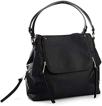 Nine By Savannah Miller Black Faux Leather 'Sienna' Hobo Bag