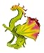 Safari Ltd. Flower Dragon Figurine - Detailed Vibrantly-Colored 4.5