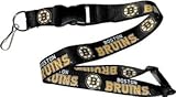 Boston Bruins Clip Lanyard Keychain Id Holder Ticket - Black