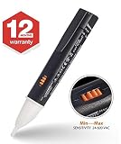 Non-Contact Voltage Tester, Blackview Electrical Voltage Detector Pen, Adjustable Sensitivity, Range 24V-600V, with LED Indicate Light & Alarm Mode Live/Null Wire Judgment 