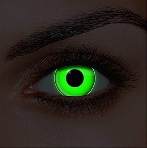 HyPee Women Multi-Color Cute Charm and Attractive Fashion Contact Lenses Cosmetic Makeup Eye Shadow Zombie (Green)