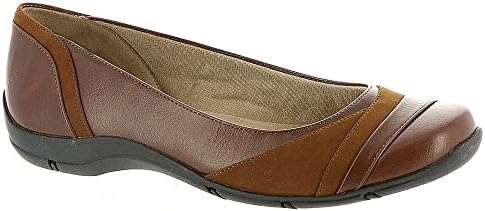 Life Stride Women's Dig Flat,Dark Tan Polyurethane,US 9 W