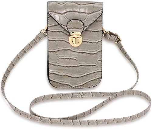 Xardi London Medium Women Cross Body Shoulder Bag Pouch Faux Leather Detachable Chain Strap College Travel Twist Lock Magnetic Snap