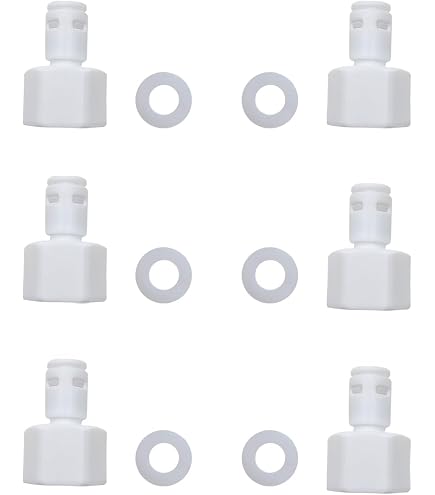 HongBoW Hardware 3-Piece Push-to-Connect Bulkhead Fitting - 1/4" Tube OD X 1/4" NPT, Copper & Plastic, For Air/Water Lines - View #9