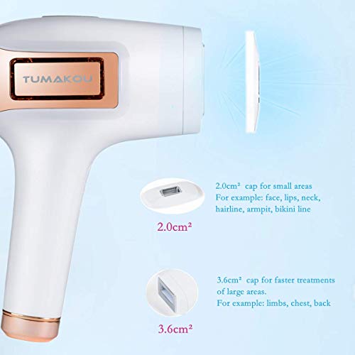 TUMAKOU Facial & Body Permanent IPL Hair Removal Device For Women & Men, ICE Cool Hair Removal System, Upgrade Ice Compress, 500,000 Flashes Hair Remover With Cooling Care - Thumbnail 2