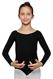 Mdnmd Girls' Classic Long Sleeve Leotard