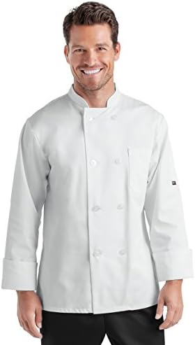 Menโs Long Sleeve Chef Coat (S-2X, 2 Colors)