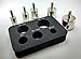 Diamond Drill Bits Set 5 Pcs 3/4 inch, 1 inch, 1-3/16 inch, 1-3/8 inch, 1-5/8 inch Tile Drill Bits Diamond Drill Bits for Ceramic, Glass, Granite Countertops Diamond Hole Saw Kit with Drill Guide