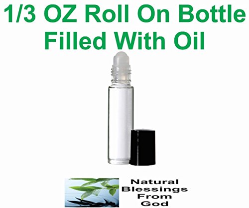 Egyptian Musk UNCUT Body Oil Perfume Cologne Fragrance Unisex Men Women 1/3 OZ Glass Clear Roll On Pocket Travel Bottle