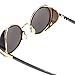 eshion Retro Vintage Fashion Round Arrow Style Metal Frame Sunglasses Eyewear