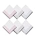 Selected Hanky 100% Cotton Men's Handkerchiefs 6 Piece Gift Set