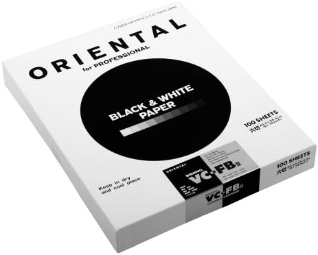 Oriental 18-FVC8X10-100 VC-FBII Variable Contrast Fiber Base 8x10 Fiber Base Glossy (100 Sheets) - Black & White