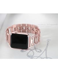Correa para reloj Apple de 1.49 pulgadas y 1.65 pulgadas, correa brazalete Secbolt deportivo de metal para reemplazar en reloj Apple Nike+, serie 2, serie 1, edición deportiva, 4 colores disponibles., 38mm