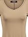 Made By Johnny MBJ WT737 Womens Long Sleeve Handkerchief Tunic XL Taupe