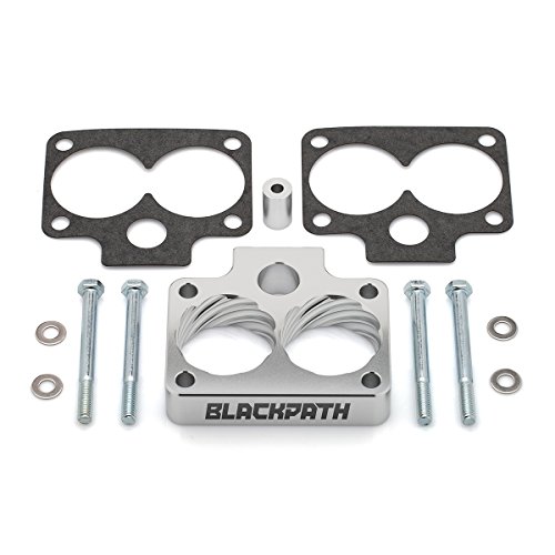 BlackPath - Fits Dodge Dakota Throttle Body Spacer Kit Dakota 3.9L + 5.2L + 5.9L Engines (Silver) T6 Billet