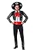 Adult Three Amigos Halloween Costume | Men's Black Mariachi Suit Costume with Jacket, Shirt, Pants, Tie, Cummerbund, Hat Medium