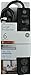 GE General Purpose 6-Outlet Surge Protector, 6 ft Extension Cord, 800 Joules, Twist-to-Close Safety Outlet Covers, Flat Plug, Protected Indicator Light, Integrated Circuit Breaker, Black, 14091
