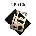 Ninja Outdoorsman 11 in 1 Stainless Steel Credit Card Pocket Sized Survival Multi Tool (5 Pack)