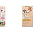 NAIR Prep & Smooth Facial Hair Remover for Women, 1.76 oz & Moisturizing Face Cream, 2OZ