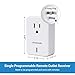 DEWENWILS Single Remote Control Outlet Receiver HRS101B-O without Remote (1 Programmable Outlet Receiver Only)