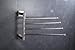 XVL SUS 304 Stainless Steel Swing Out Towel Bar 4-Bar Folding Arm Swivel Hanger Bathroom Storage Organizer Wall Mount Brushed G212