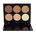 DE'LANCI Travel 6 Colors Powder Contour Palette Face Foundation Highlighting Contouring Makeup Palette Coverage Camouflage Concealer Highlighter Make Up Set