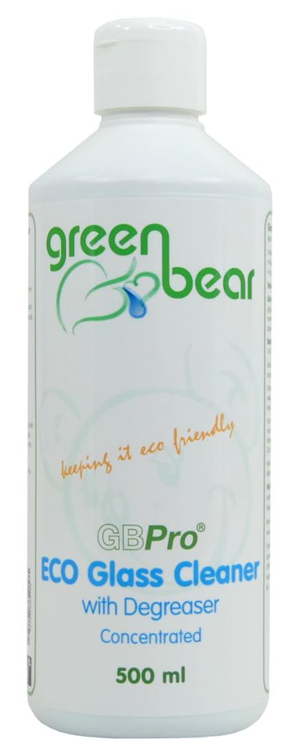 GBPro Professional Eco Friendly Window Glass Cleaner with Degreaser (Concentraded) - SMEAR FREE - Multi use, Kitchen, Bathroom, Shower, Car window - Window Cleaning Equipment