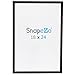 SnapeZo Poster Frame 18x24 Inches, Black 1 Inch Aluminum Profile, Front-Loading Snap Frame, Wall Mounting, Sleek Series