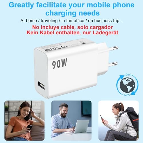 Ladegerät 90W für Xiaomi Poco X7 Pro F7 Pro F6 5G, Nur Adapter
