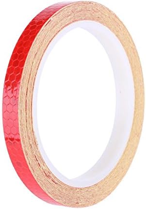 tuankay 800cm Waterproof Fluorescent MTB Bicycle Reflective Stickers Decal(Red)
