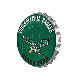 FOCO Philadelphia Eagles NFL Retro Bottle Cap Wall