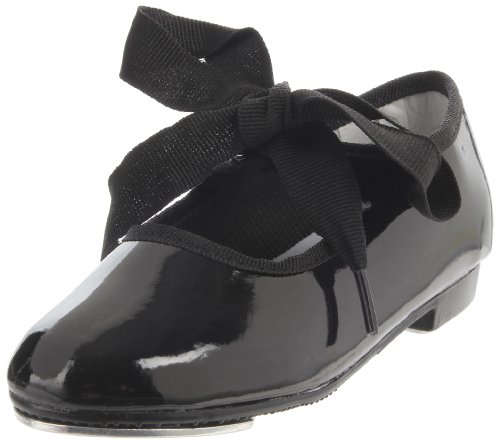 Dance Class T100N Patent Flexible Tap/Width (Toddler/Little Kid),Black,11 N US Little Kid