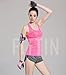 Women's Sports Yoga Fitness Racerback Sleeveless Tank Top Running Shirt Vest 2-Pack Black&Rose Medium