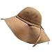 Luxury Divas Wide Brimmed Wool Floppy Hat