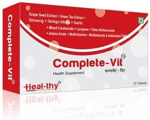 Complete Vit Multivitamin and Multi-mineral tablets | Ginseng, Green tea and Grape seed extract | For men and women both body types