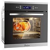 Dalxo 24"Electric Single Wall Oven with 2 Racks 2.6