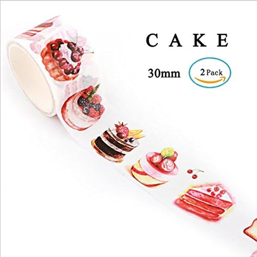Washi Masking Tape Set Famous Painting Decorative Craft Tape Collection for DIY and Gift Wrapping with Colorful Designs and Patterns (Cake（1pc))