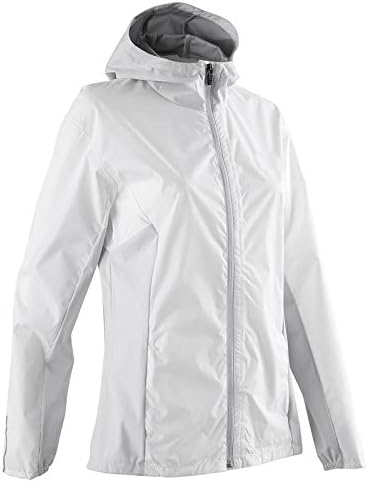 雨とウインドブレーカーホワイトトップスポーツウェアを実行しているスポーツチャージジャケット