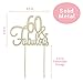 60 Cake Topper - Premium Gold Metal - 60 and Fabulous - 60th Birthday Party Sparkly Rhinestone Decoration Makes a Great Centerpiece - Now Protected in a Box