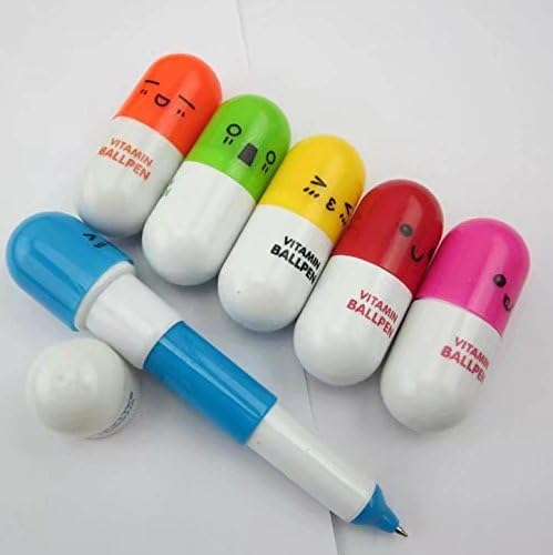 5 pcs Mini Creative Ball Point Pen Micro Tiny Cute Novelty Ballpen Favor Gift (Random Colour)