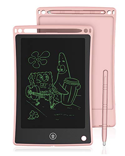 iThrough LCD Writing Tablet Drawing Tablet, 8.5-inch Doodle Board Electronic Doodle Pads Writing Board for Kids & Adults, Mini Handwriting Paper Drawing Tablet for School, Home, Office (Pink) - Thumbnail 7