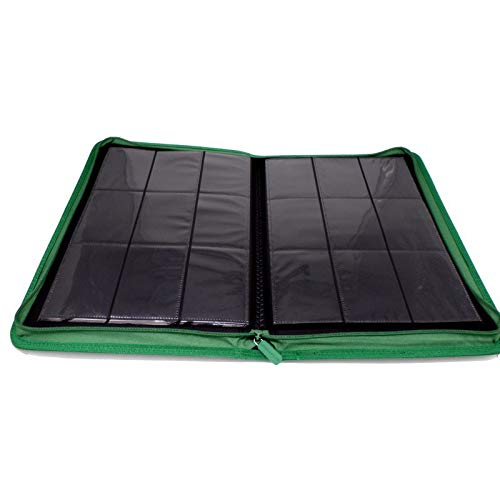 docsmagic.de Pro-Player 9-Pocket Zip-Album Dark Green - 360 Card Binder - MTG - PKM - YGO